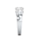 2.00 Ct Oval Shape five stone Lab-Grown Diamond band in Oval set
vertically in 14K White Gold.