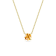 10 Karat Yellow Gold Citrine Pendant Necklace For Women