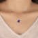 10 Karat White Gold Alexandrite Pendant Necklace For Women