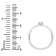0.25Ct Petite ring with Oval Lab Grown Diamond in 14K gold