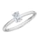 0.25Ct Petite ring with Oval Lab Grown Diamond in 14K gold