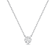 1/2 Cttw Solitaire Kite Cushion LGD 4 Prong Pendant EF VS/SI in 14KW