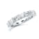 1.50 Ct Oval Shape five stone Lab-Grown Diamond band in Oval set
horizontally in 14K White Gold.