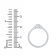 0.50 Ct Oval Shaped Halo Lab-Grown Diamond Ring Set in 14K White Gold