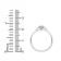 0.30Ct Petite Kite Cushion Ring with Baguettes on side Lab Grown Diamond
in 14K gold