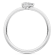 0.25Ct Petite ring with Pear Horizontal Lab Grown Diamond in 14K gold