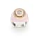 Pink Enamel and Lab Diamond Signet Ring In Sterling Silver