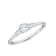 0.30Ct Petite Round Stone Ring with Baguettes on side Lab Grown Diamond
in 14K gold