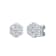 1.50Cts Round Shaped Lab-Grown Diamond Earrings in 10K White Gold (E-F,
VS-SI, 1.50Cttw)