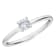 0.25Ct Petite ring with Cushion Lab Grown Diamond in 14K gold