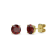 10 Karat Yellow Gold Garnet Stud Earrings For Women