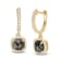Cushion Cut Black Diamond & Round White Diamond Huggie Hoop Earrings
In 14k Yellow Gold - 3 Cttw