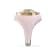 Pink Enamel and Lab Diamond Signet Ring In Sterling Silver