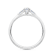 0.30Ct Petite Round Stone Ring with Baguettes on side Lab Grown Diamond
in 14K gold
