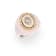 Pink Enamel and Lab Diamond Signet Ring In Sterling Silver