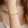 Red Enamel Paperclip Bracelet In Sterling Silver 1.6ctw