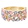 Beverley K 14K Yellow Gold 2.03ctw Light Blue Sapphire and 1.72ctw Pink
Sapphire Band