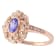 Beverley K 14K Rose Gold Diamond 0.15ctw and Tanzanite 0.54ctw Ring