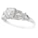 Beverley K 18K White Gold 0.10ctw Diamond Engagement Ring Set with a
Cubic Zirconia Center