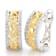 Beverley K 18K White and Yellow Gold Diamond 0.30ctw Huggie Earrings