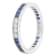 Beverley K 14K White Gold 0.32ctw Diamond and 0.96ctw Sapphire Eternity Band
