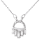Beverley K 14K White Gold Diamond  Baguette 0.13ctw Pendant