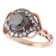 Beverley K 14K Rose gold 0.40ctw Diamond and 2.40ctw Black Diamond Ring