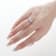 Beverley K 14K White Gold 0.08ctw Diamond Ring Set With A Cubic Zirconia Center