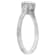 Beverley K 14K White Gold 0.08ctw Diamond Ring Set With A Cubic Zirconia Center