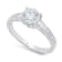 Beverley K 14K White Gold 0.17ct Diamond Engagement Ring Set with a
Cubic Zirconia Center