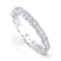 Beverley K 18K White Gold with 0.226ct Round 0.314ct Square Eternity Band
