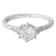 Beverley K 14K White Gold 0.08ctw Diamond Ring Set With A Cubic Zirconia Center