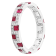 Beverley K 18K White Gold 0.22ctw Diamond and 1.17ctw Ruby Eternity band