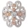 Beverley K 14K White and Rose Gold 0.90ctw Diamond Two Tone Floral Ring