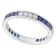 Beverley K 14K White Gold 0.32ctw Diamond and 0.96ctw Sapphire Eternity Band