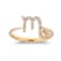Gin & Grace 10K Yellow Gold Real Diamond Ring (I1)