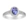 Gin & Grace 14K White Gold Tanzanite and Diamond Ring