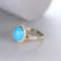 Gin and Grace 14K Yellow Gold Natural Turquoise Ring with Real Diamonds