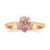 Gin & Grace 18K Rose Gold Real Diamond Ring (I1) with Morganite
& Pink Sapphire