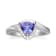 Gin & Grace 925 Sterling Silver Real Diamond Ring (I1) with Genuine
Blue Tanzanite