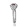 Gin & Grace 14K White Gold Diamond Ring with Pink Sapphire