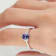 Gin & Grace 14K White Gold Tanzanite and Diamond Ring