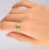 Gin & Grace 10K White Gold Genuine Peridot With Natural Diamond (I1)
Statement Ring