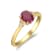 Gin & Grace 10K Yellow Gold Ruby and Diamond Promise Ring