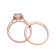 Gin & Grace 14K Rose Gold Real Diamond Ring (I1) with Genuine Morganite