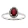 Gin and Grace 10K White Gold Ruby Ring with Diamonds