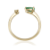 Gin and Grace 14K Yellow Gold Zambian Emerald Ring with Diamonds