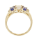 Gin & Grace 14K Yellow Gold Real Diamond Ring (I1) with Genuine
Tanzanite & Natural Opal
