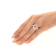 Gin & Grace 14K Two-Tone Gold Real Diamond Ring (I1) with Genuine Morganite