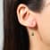 Gin and Grace14K Yellow Gold Natural Zambian Emerald Earrings with Real Diamonds